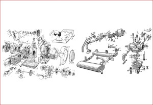 1 - Motor Vergaser Auspuff